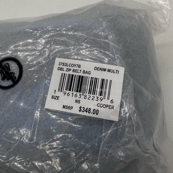 Michael Kors Cooper Double Zip Signature Belt Bag Blue - Picture 11 of 11